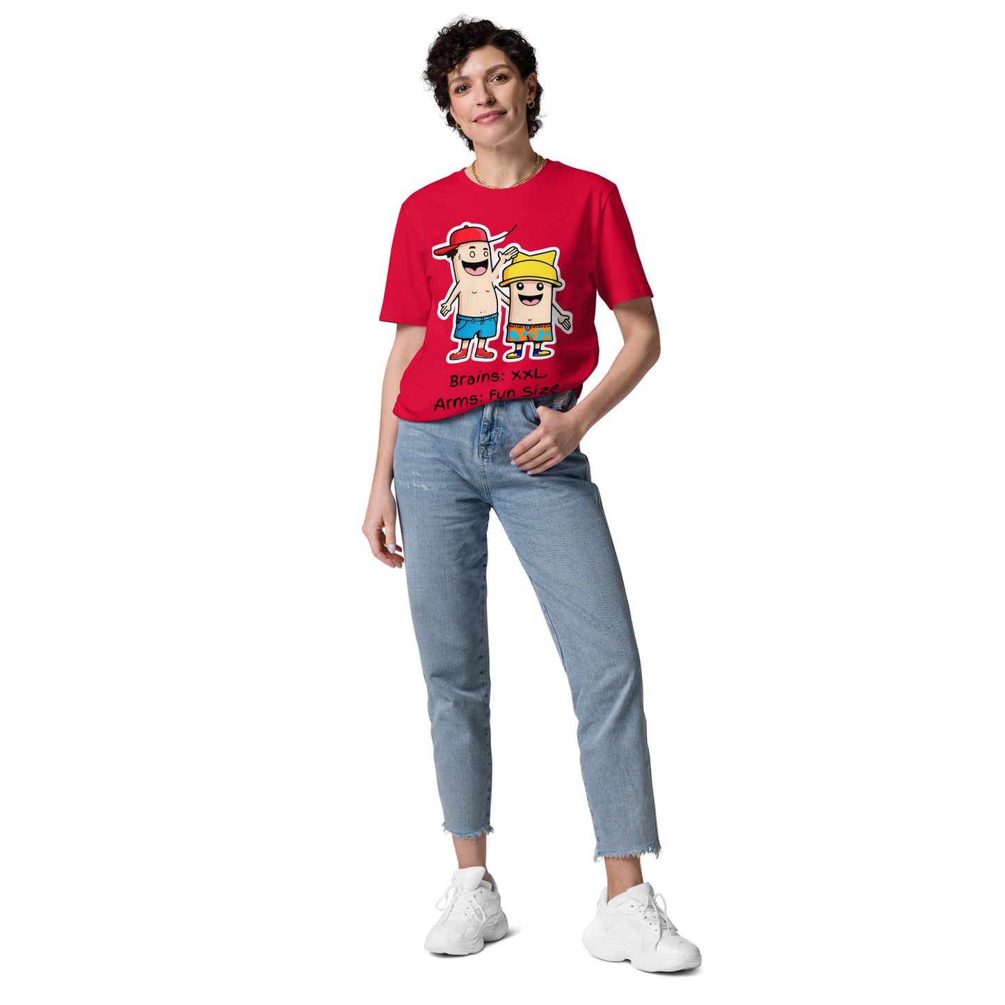 Big Brains, Small Gains Unisex organic cotton t-shirt