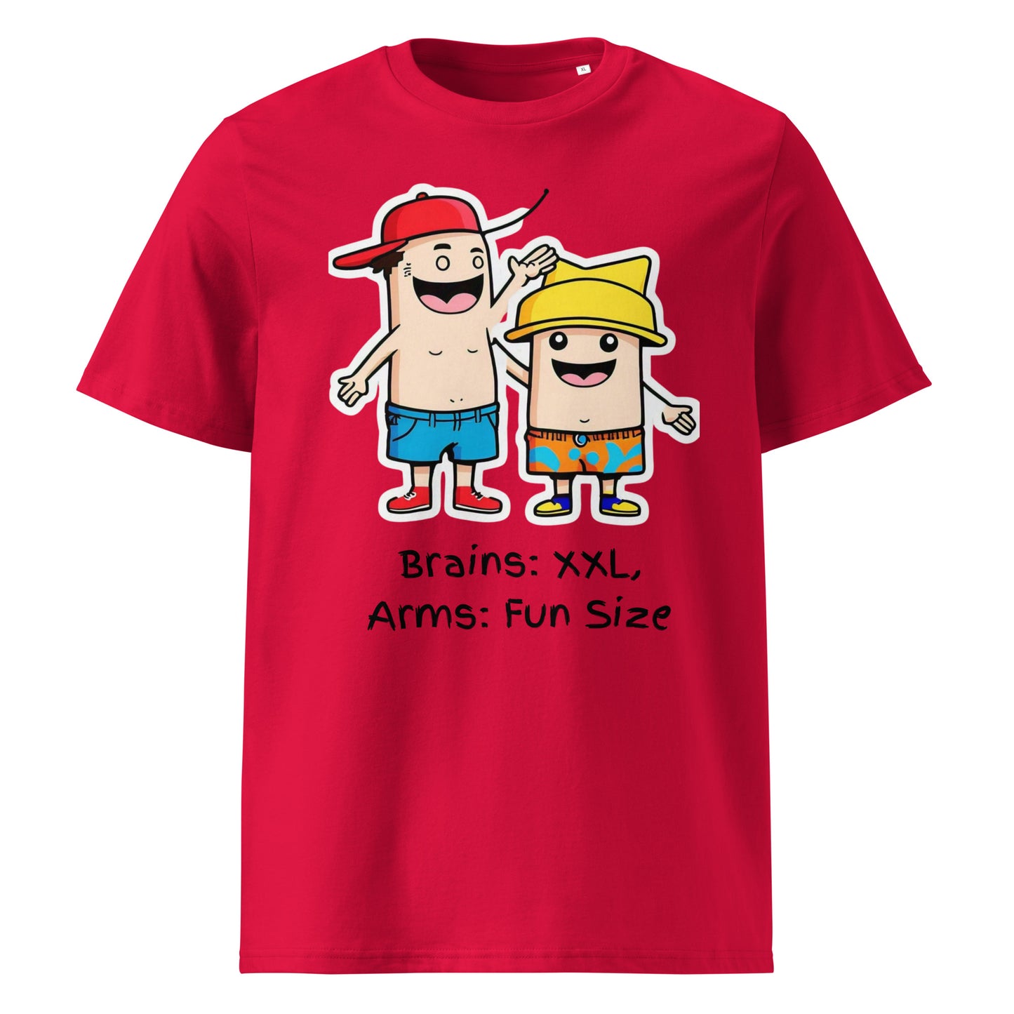 Big Brains, Small Gains Unisex organic cotton t-shirt