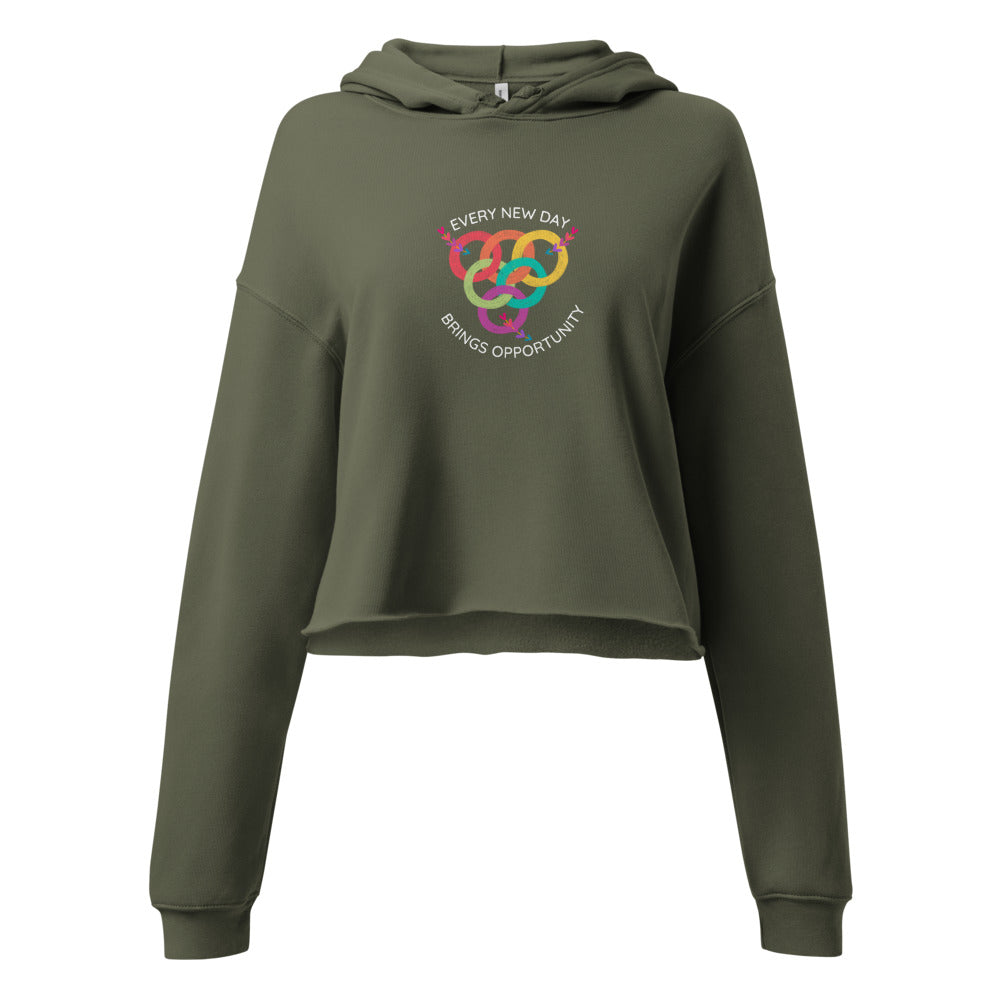 Opportunity Awaits Crop Hoodie