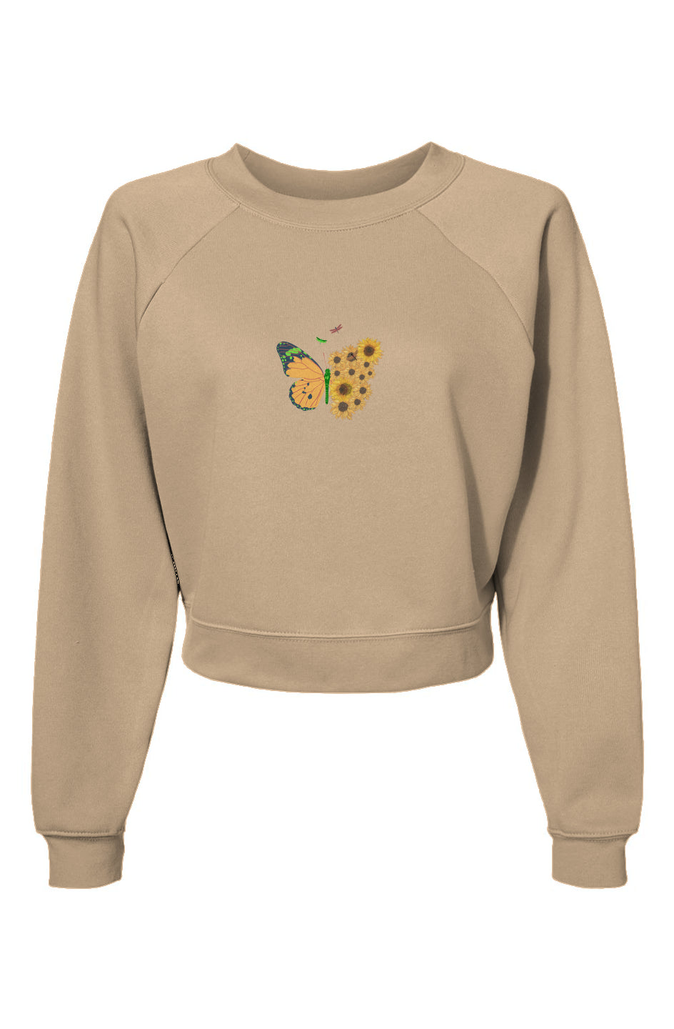 Womens Raglan Pullover Fleece Sweatshirt