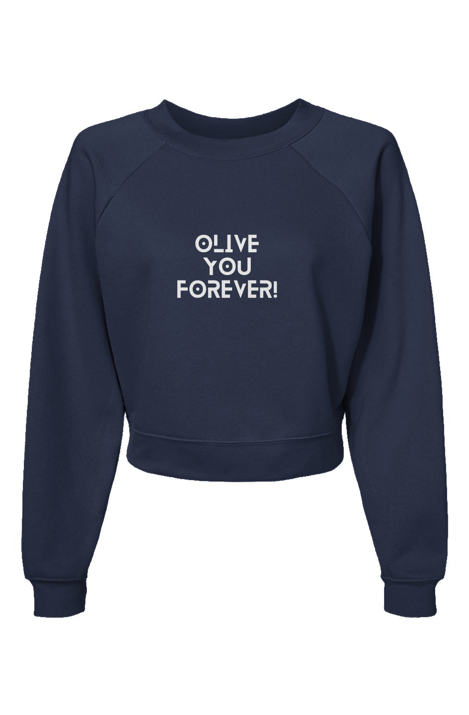 Olive Women's Raglan Pullover Fleece Sweatshirt