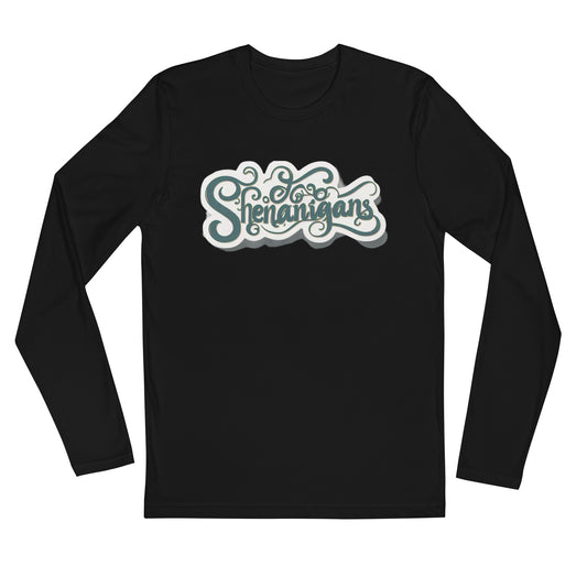 Playful Shenanigans Long Sleeve Fitted Crew