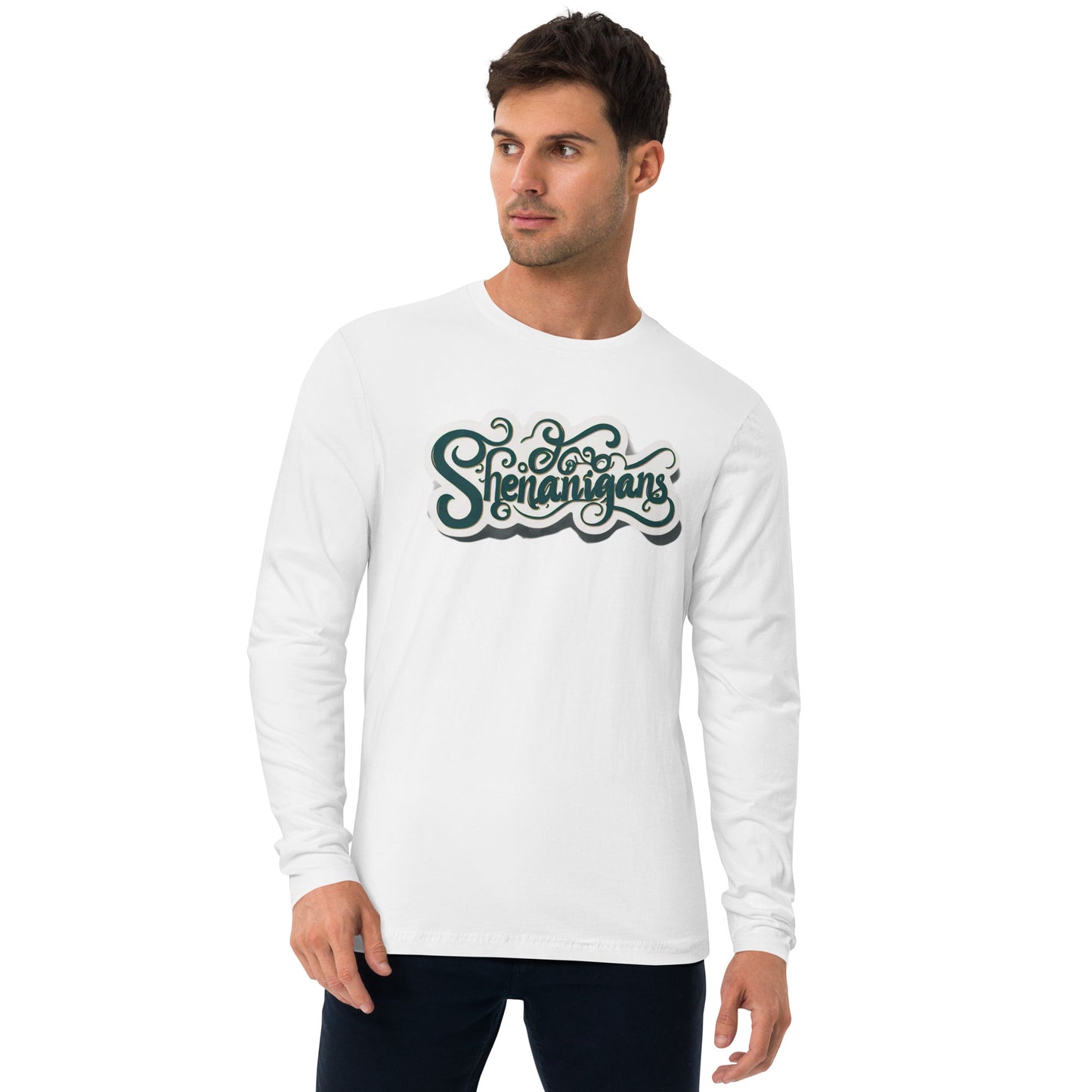 Playful Shenanigans Long Sleeve Fitted Crew