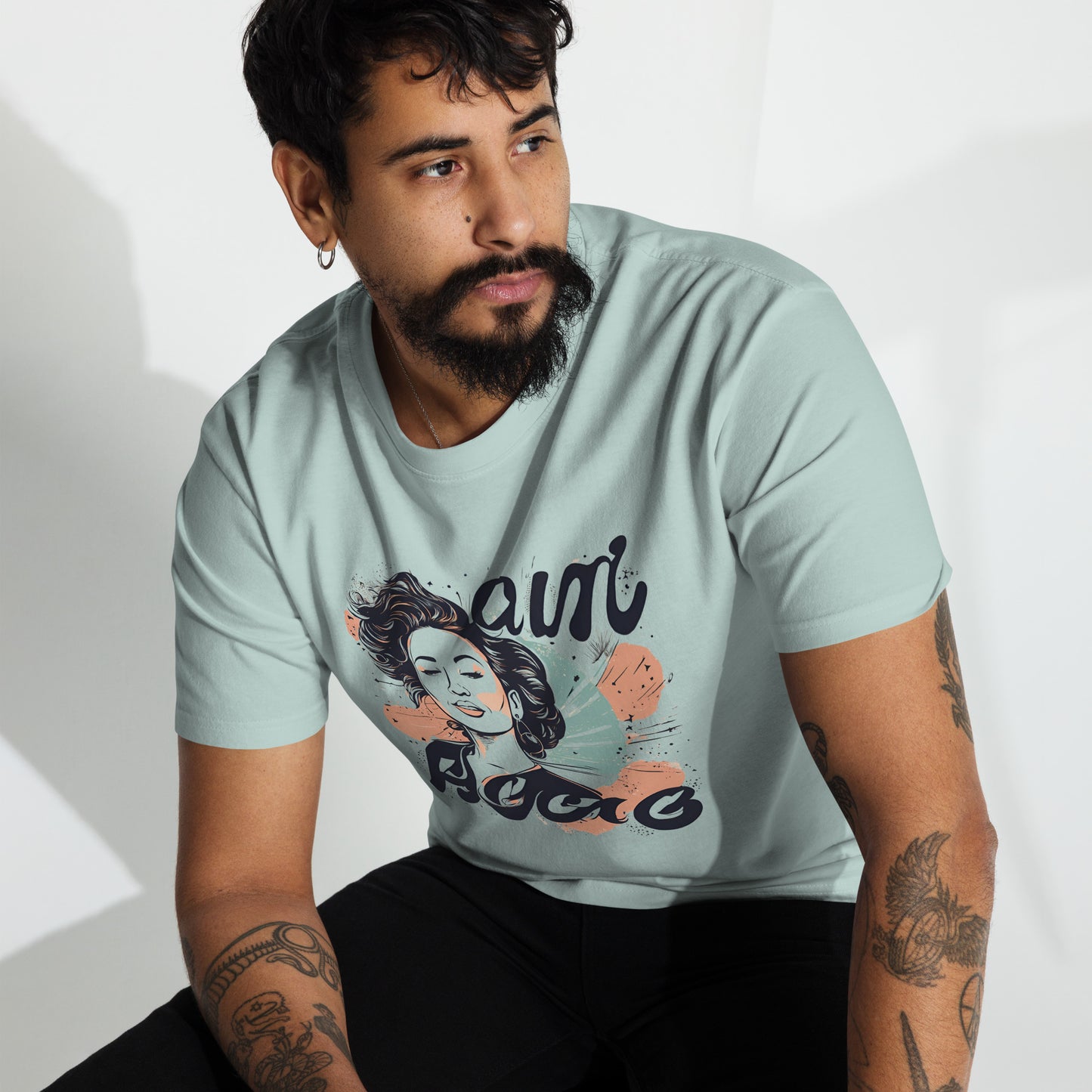 Words of Beauty Men’s premium heavyweight tee