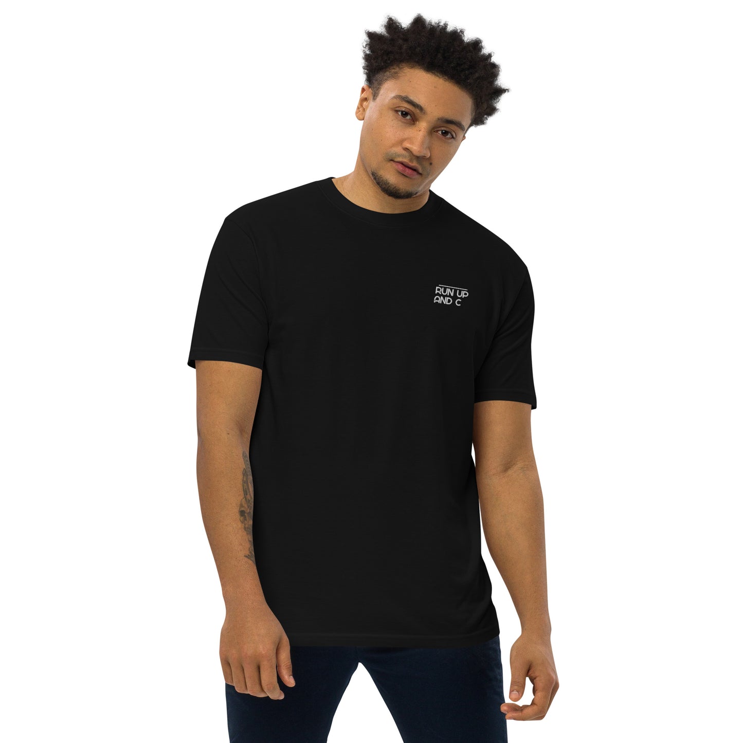 Run Up & C Men’s premium heavyweight tee