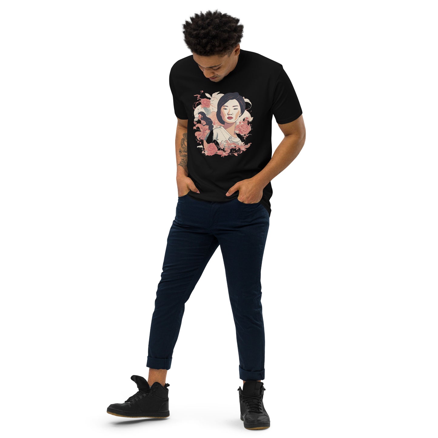 Floral Muse Men’s premium heavyweight tee