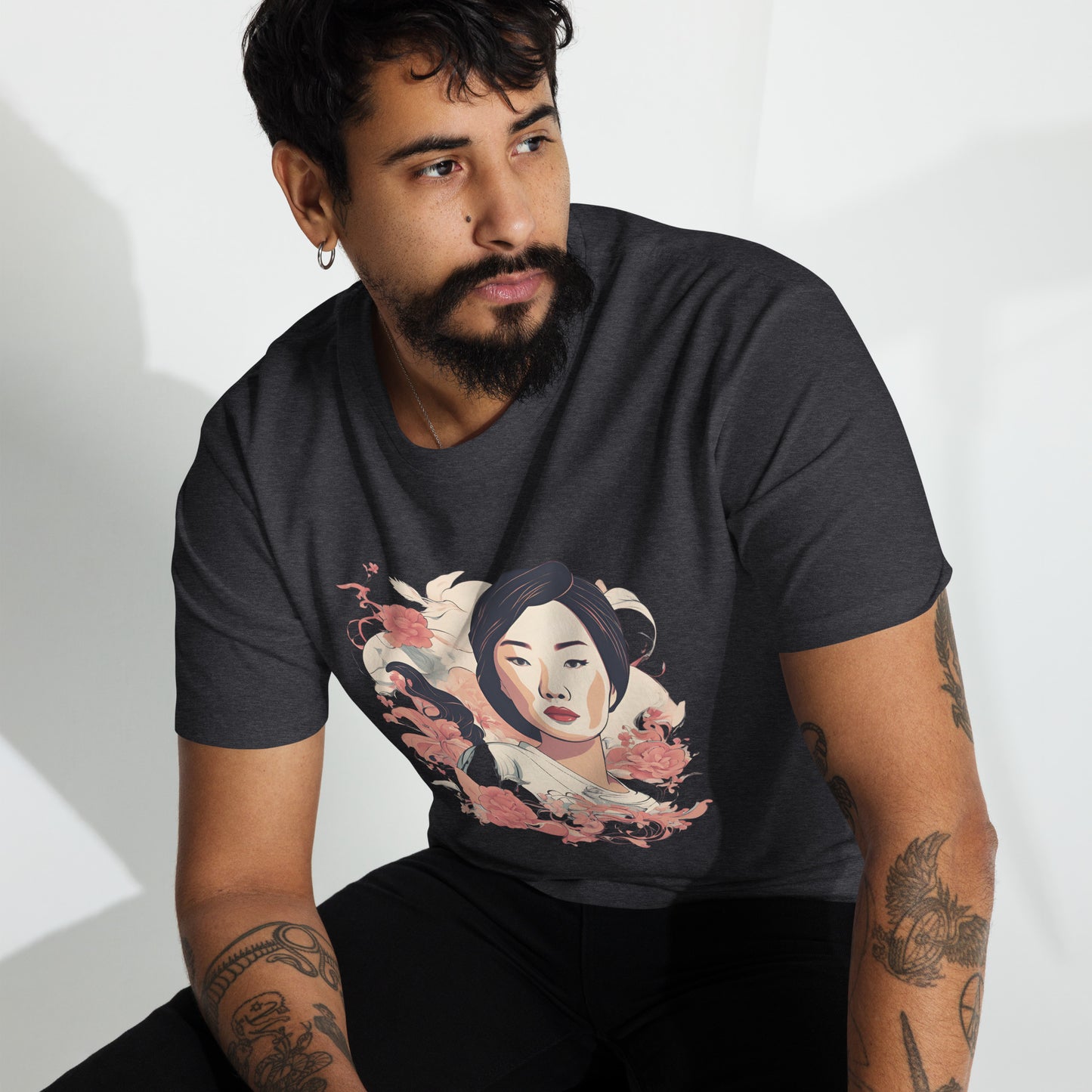 Floral Muse Men’s premium heavyweight tee