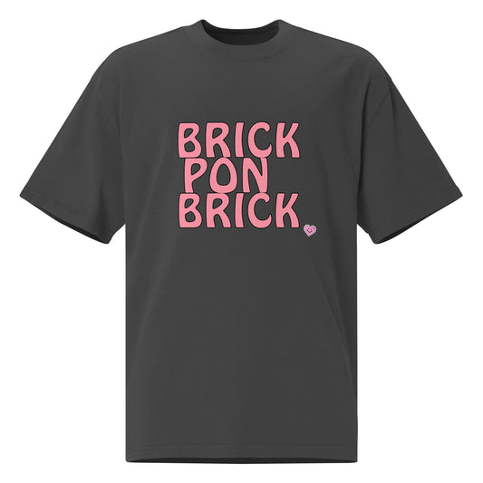 Brick Pon Brick Vibe Oversized faded t-shirt