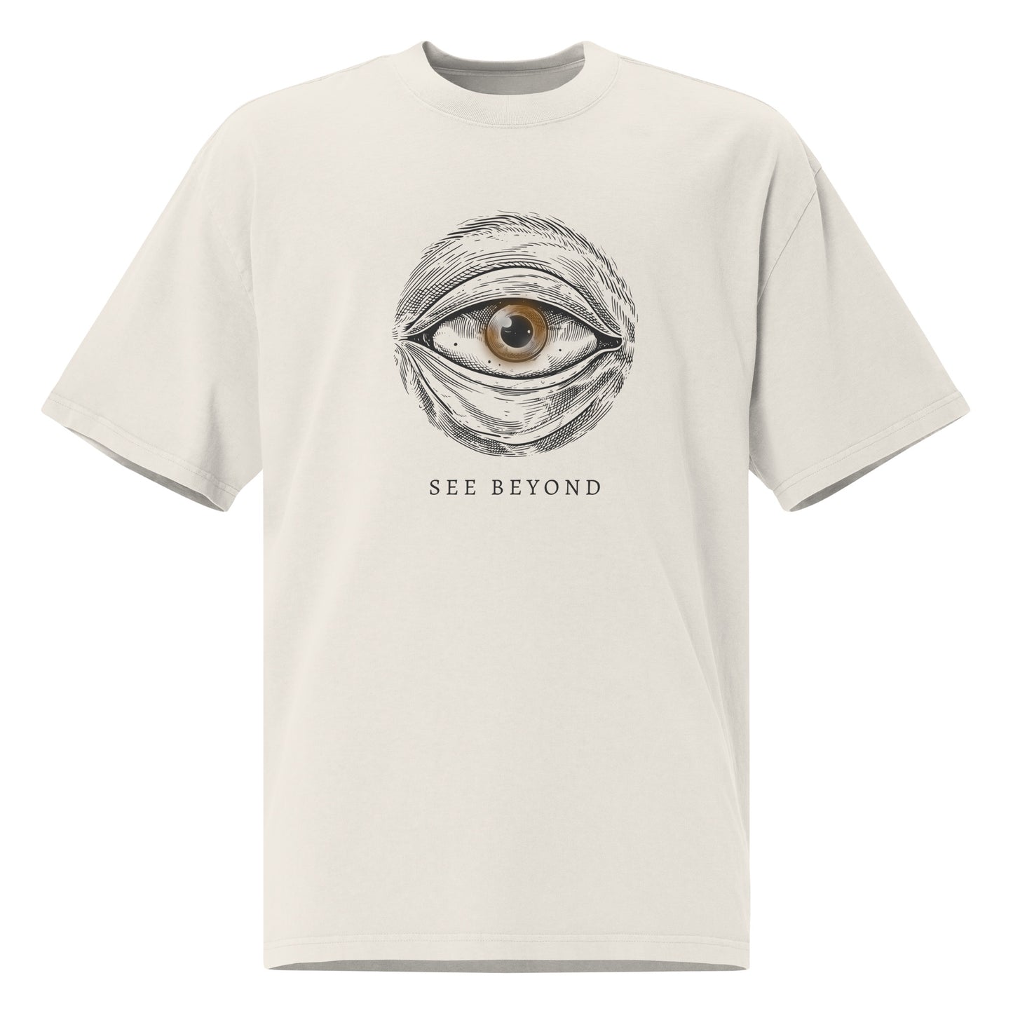 Vision Unveiled: See Beyond Oversized faded t-shirt