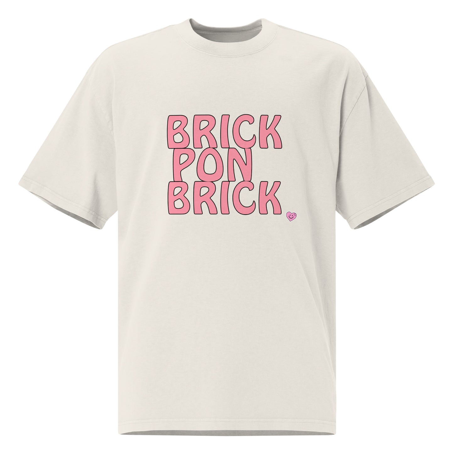 Brick Pon Brick Vibe Oversized faded t-shirt