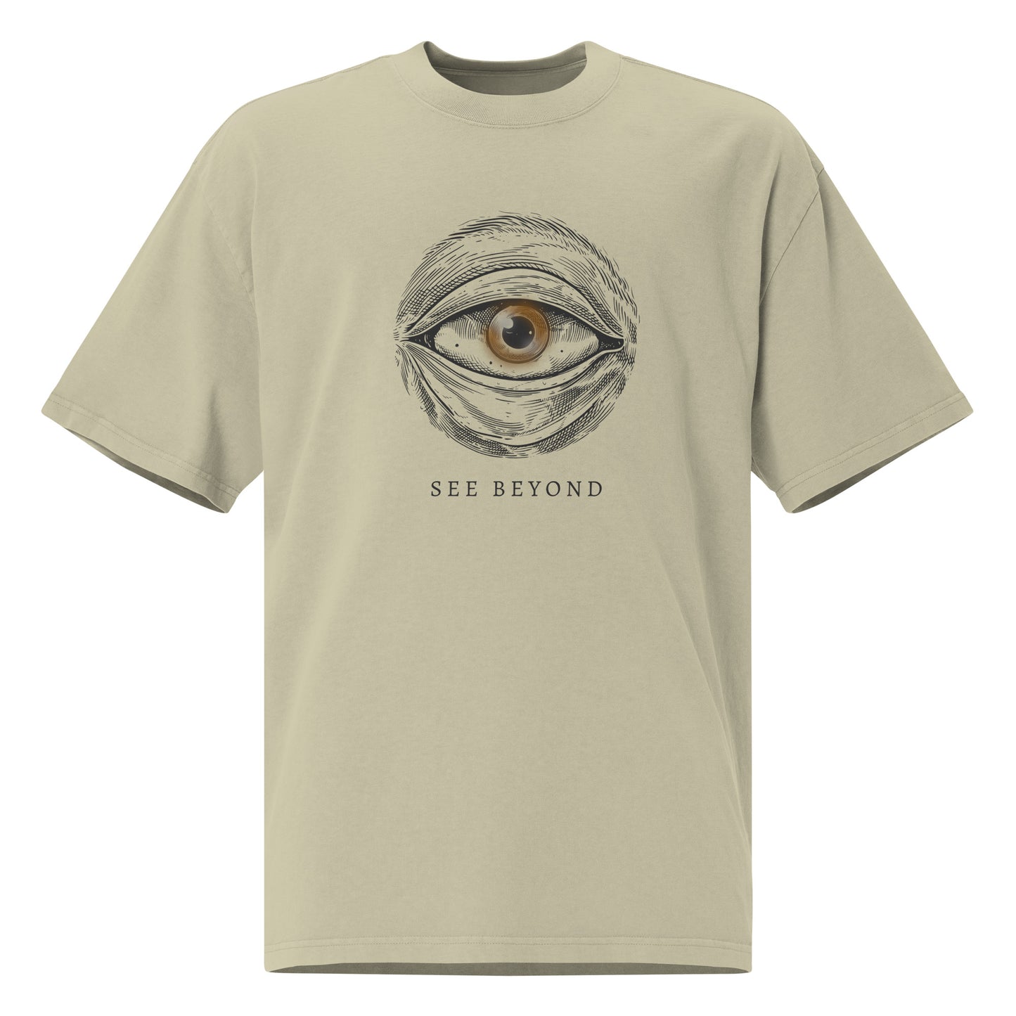 Vision Unveiled: See Beyond Oversized faded t-shirt