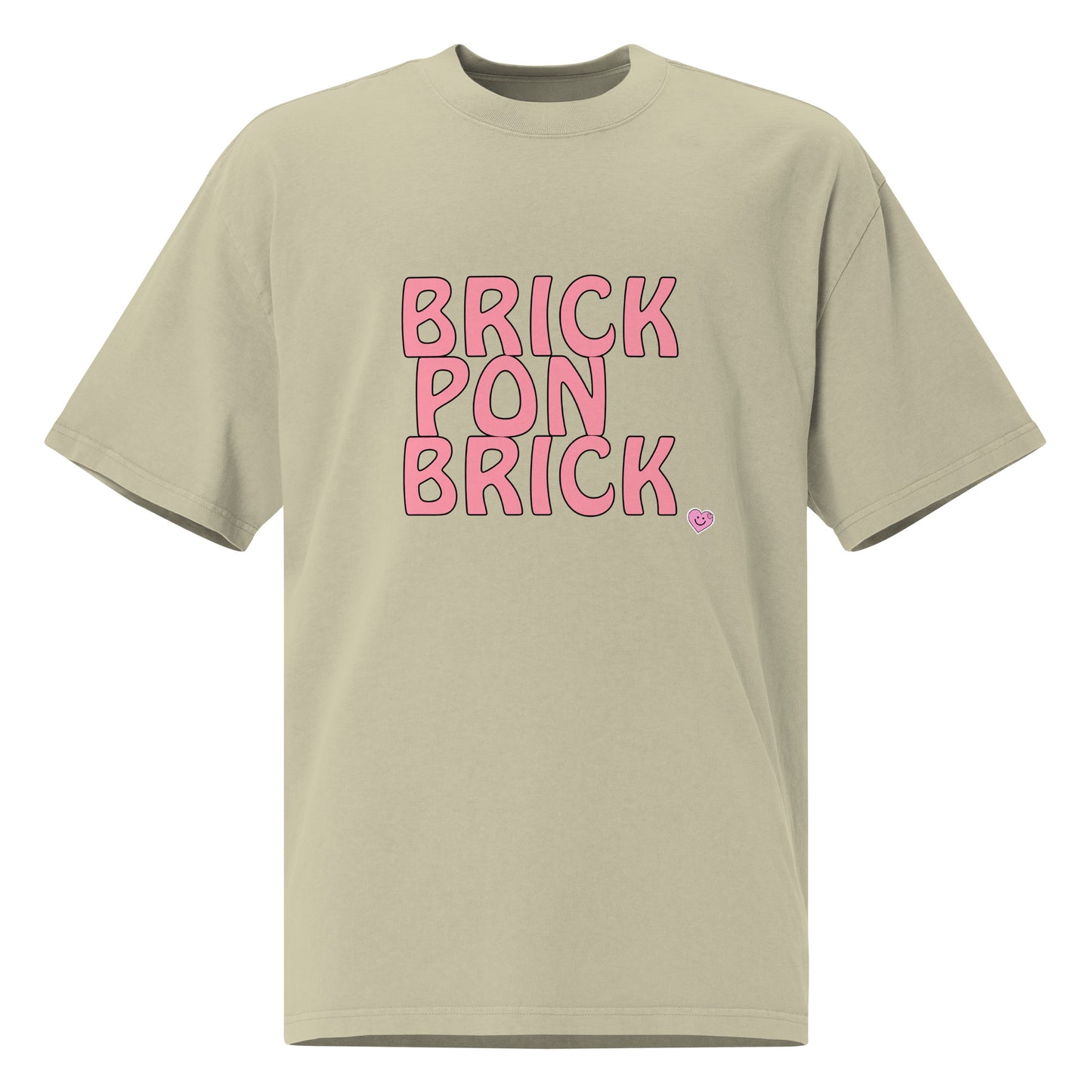 Brick Pon Brick Vibe Oversized faded t-shirt