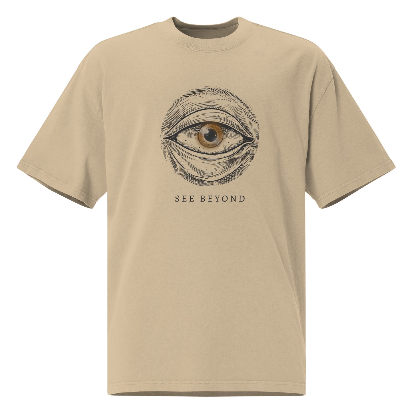 Vision Unveiled: See Beyond Oversized faded t-shirt