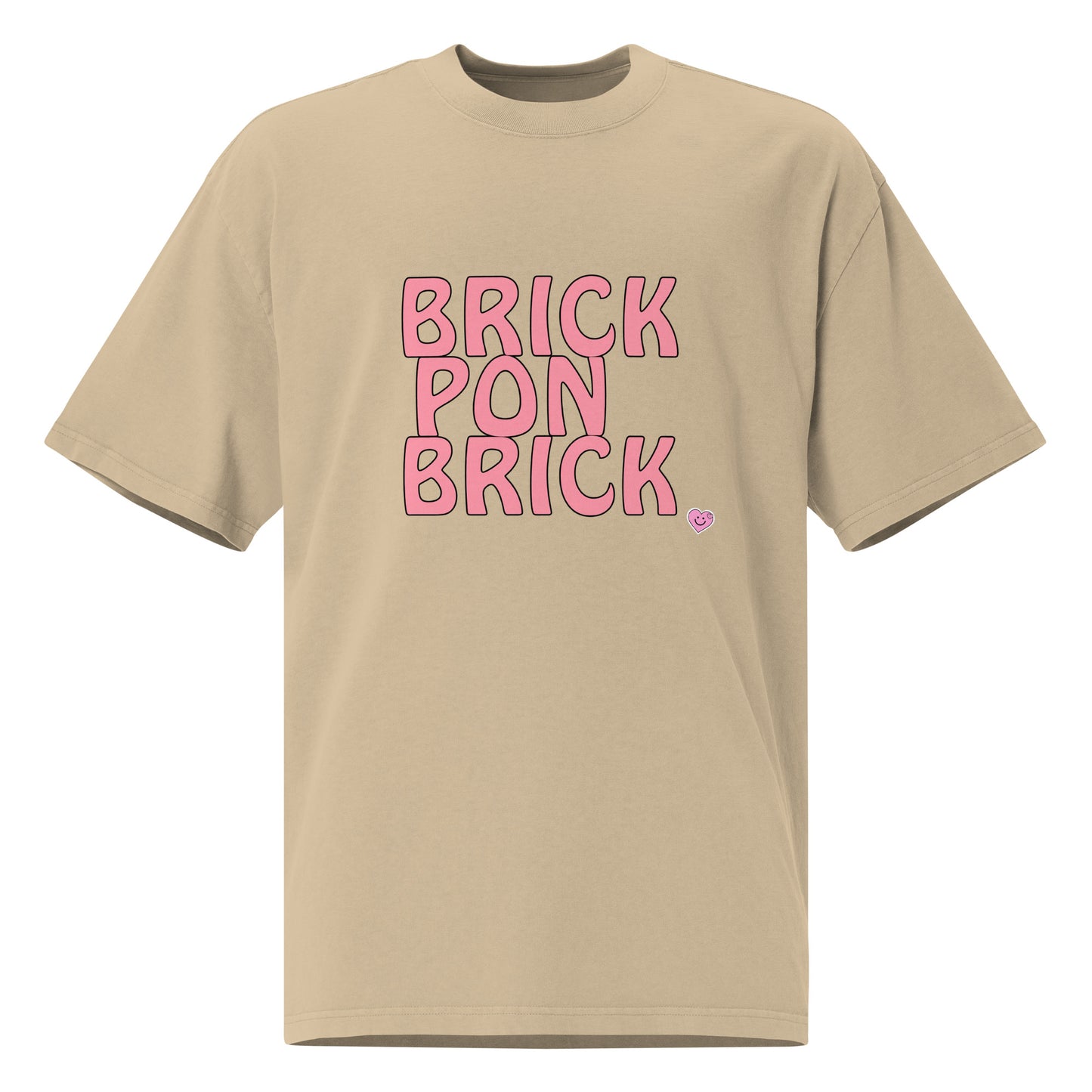 Brick Pon Brick Vibe Oversized faded t-shirt