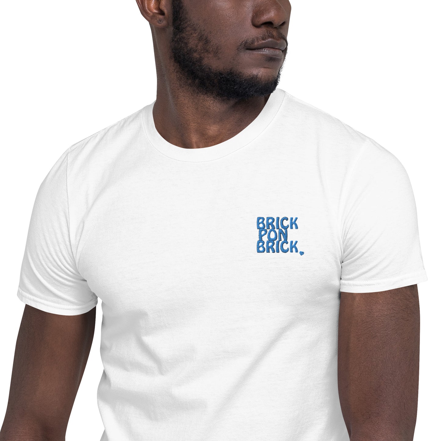 Brick Pon Brick Embroidered Vibes Short-Sleeve Unisex T-Shirt