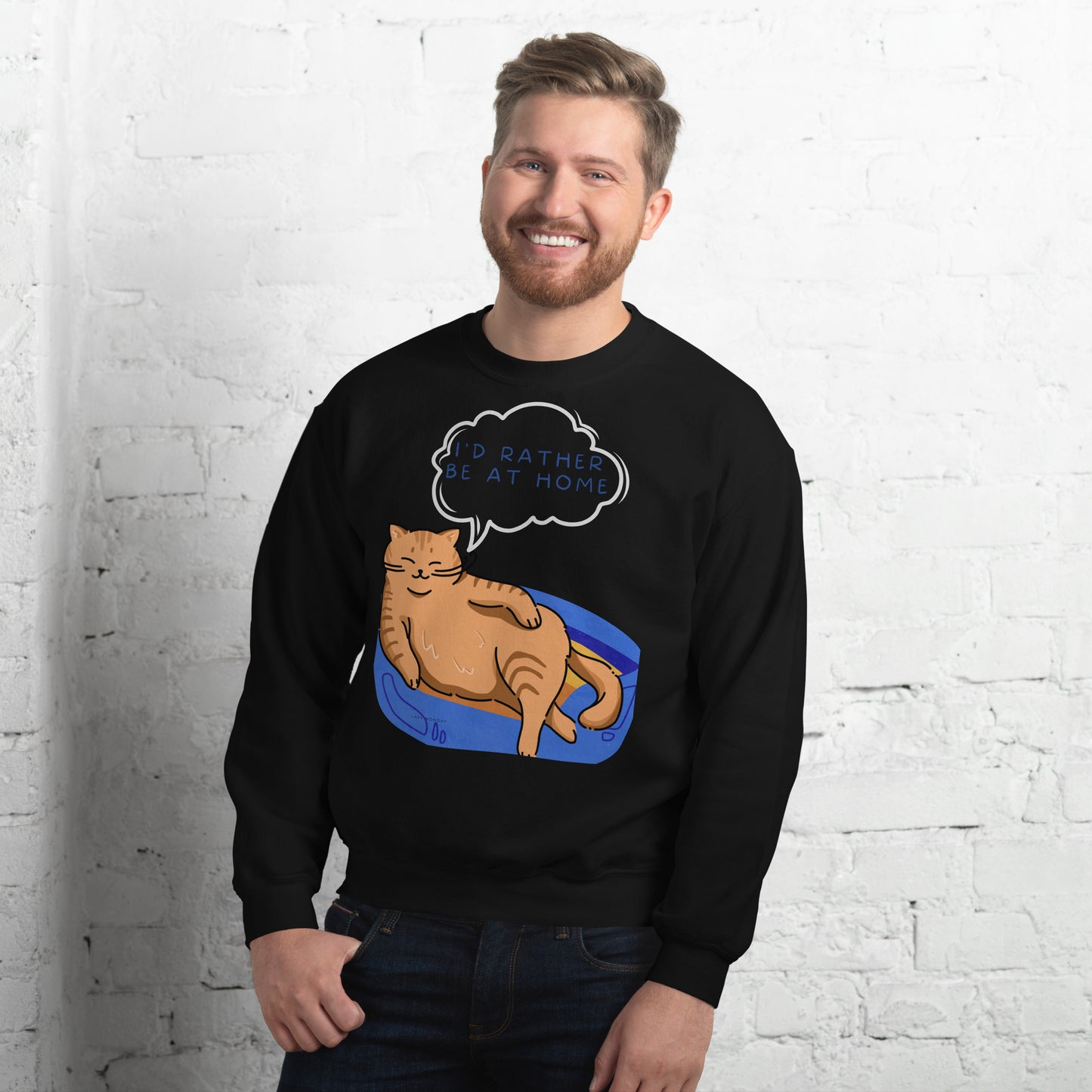 Homebody Cat Unisex Sweatshirt