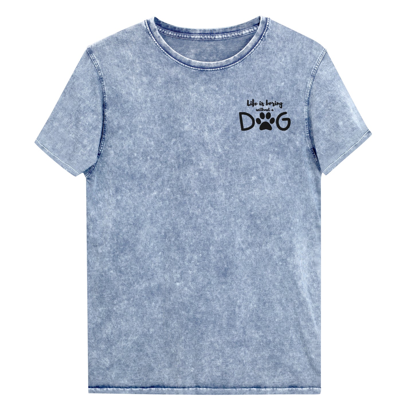 Dog Life Vibes Unisex Denim T-Shirt