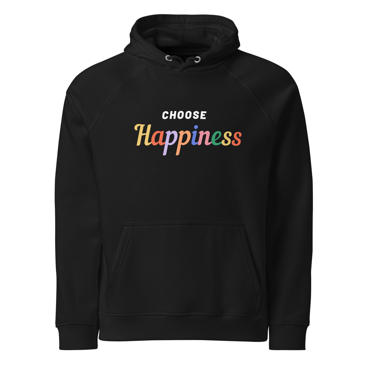 Happiness Choices Unisex eco raglan hoodie