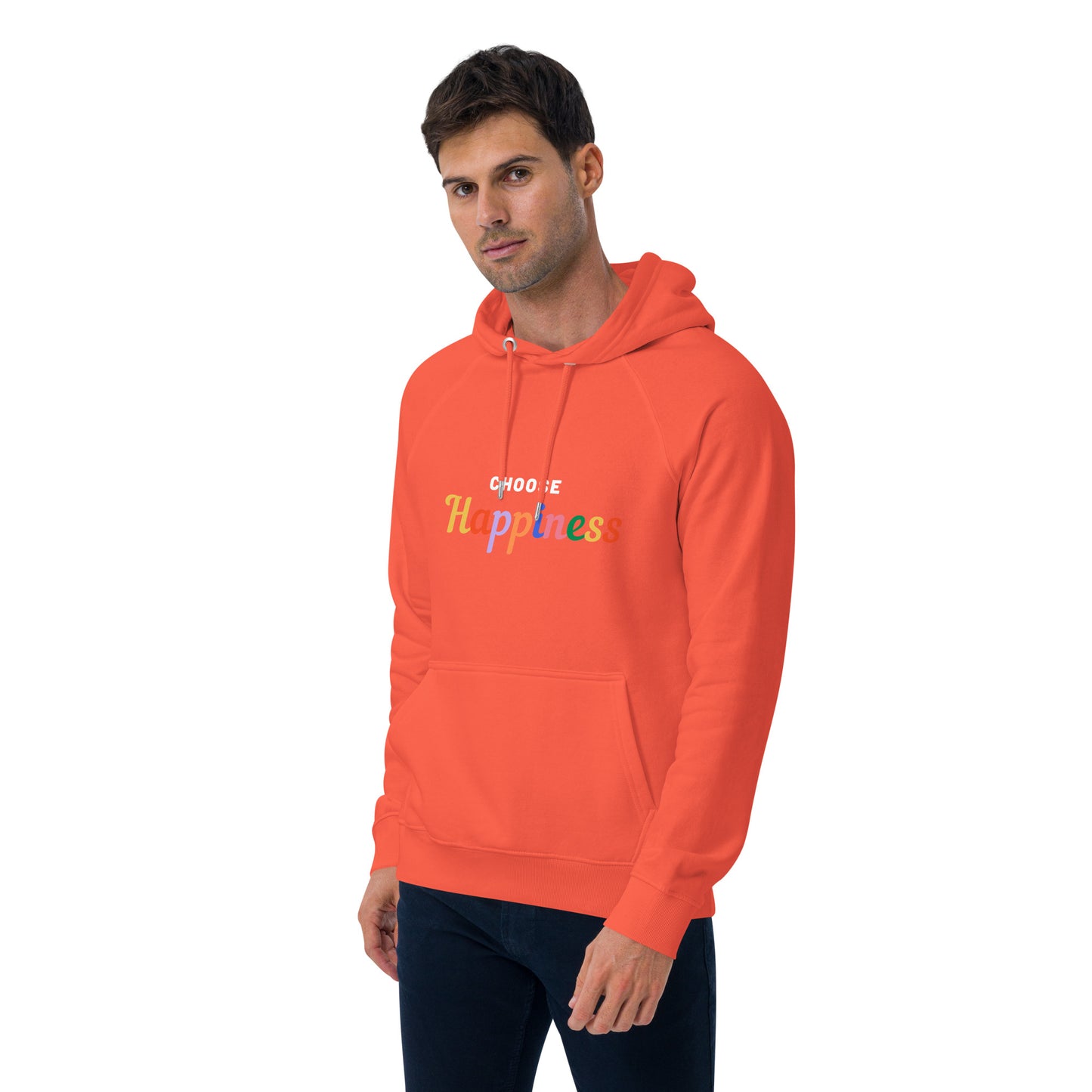 Happiness Choices Unisex eco raglan hoodie