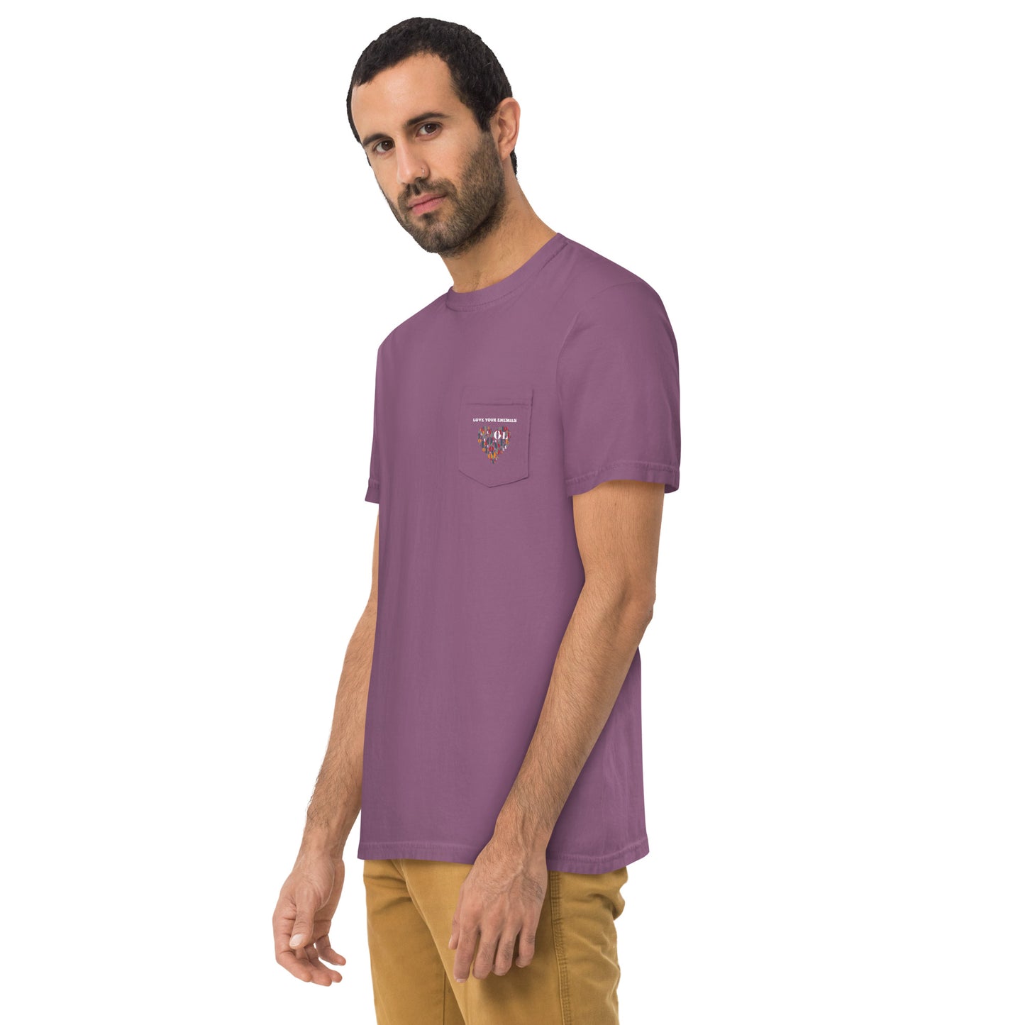 Embrace Peace Unisex garment-dyed pocket T-shirt