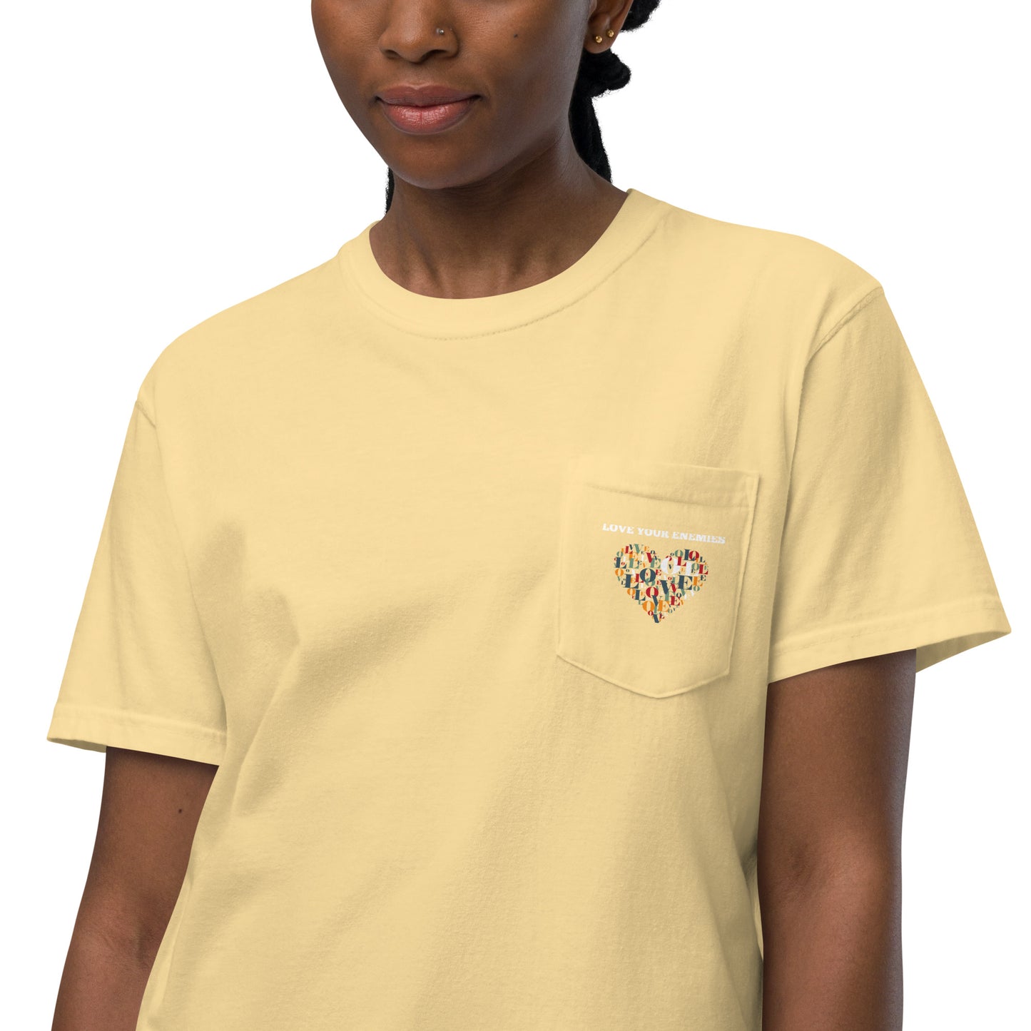 Embrace Peace Unisex garment-dyed pocket T-shirt