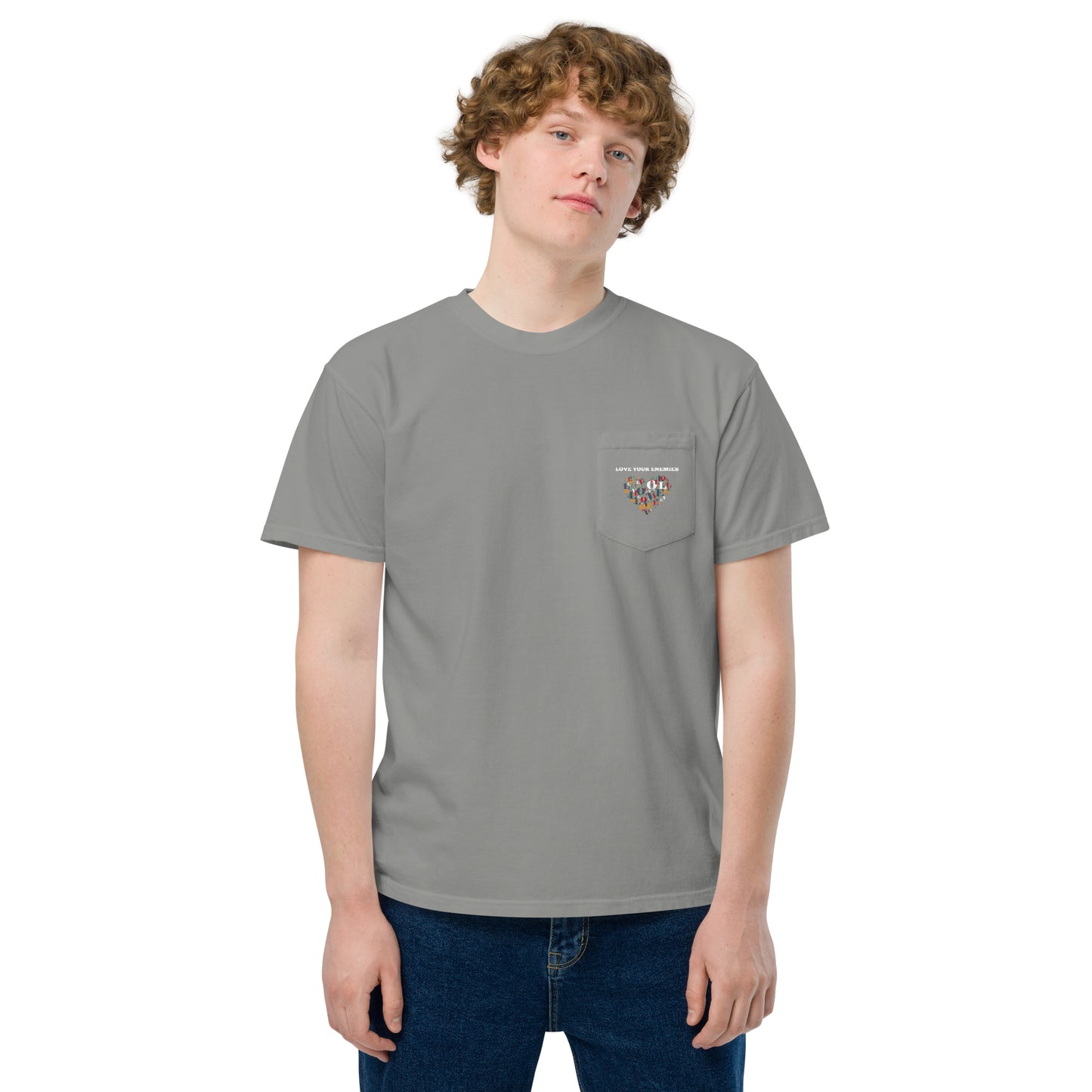 Embrace Peace Unisex garment-dyed pocket T-shirt