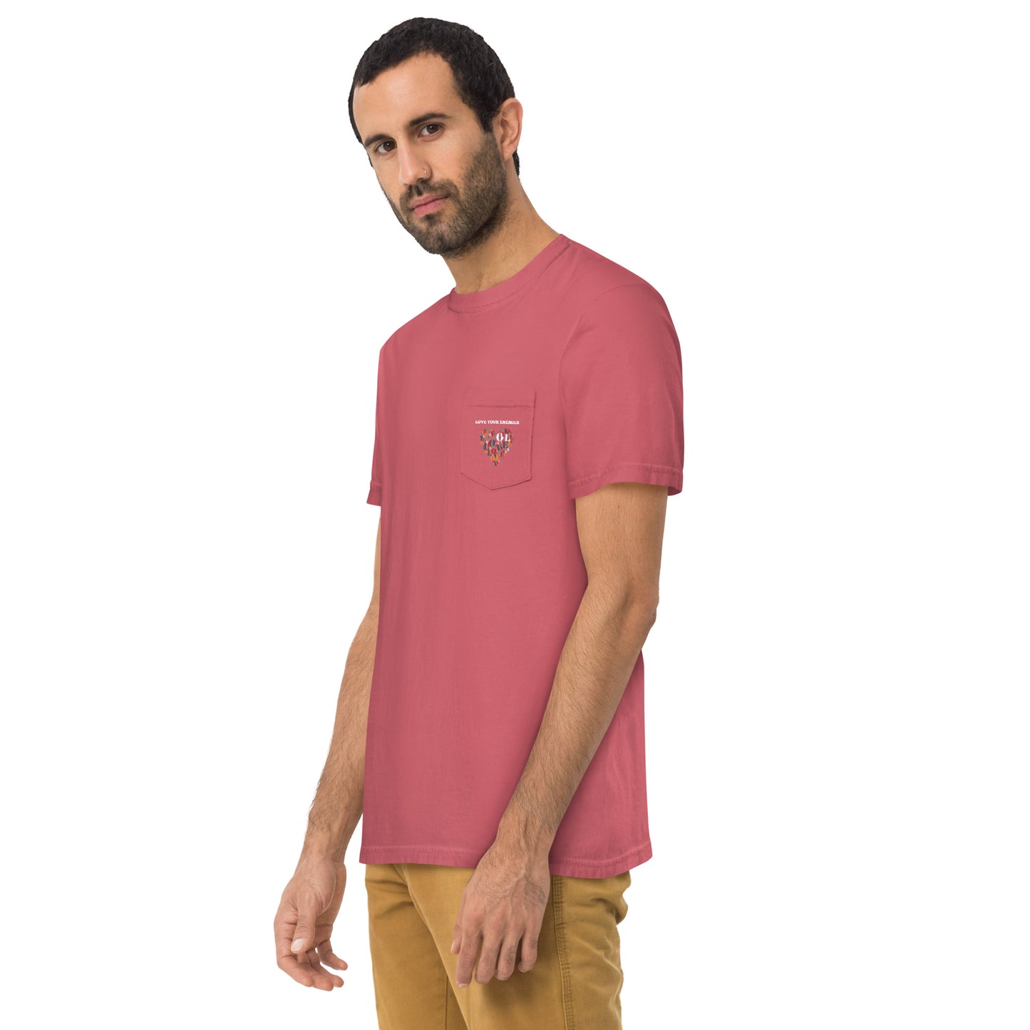 Embrace Peace Unisex garment-dyed pocket T-shirt