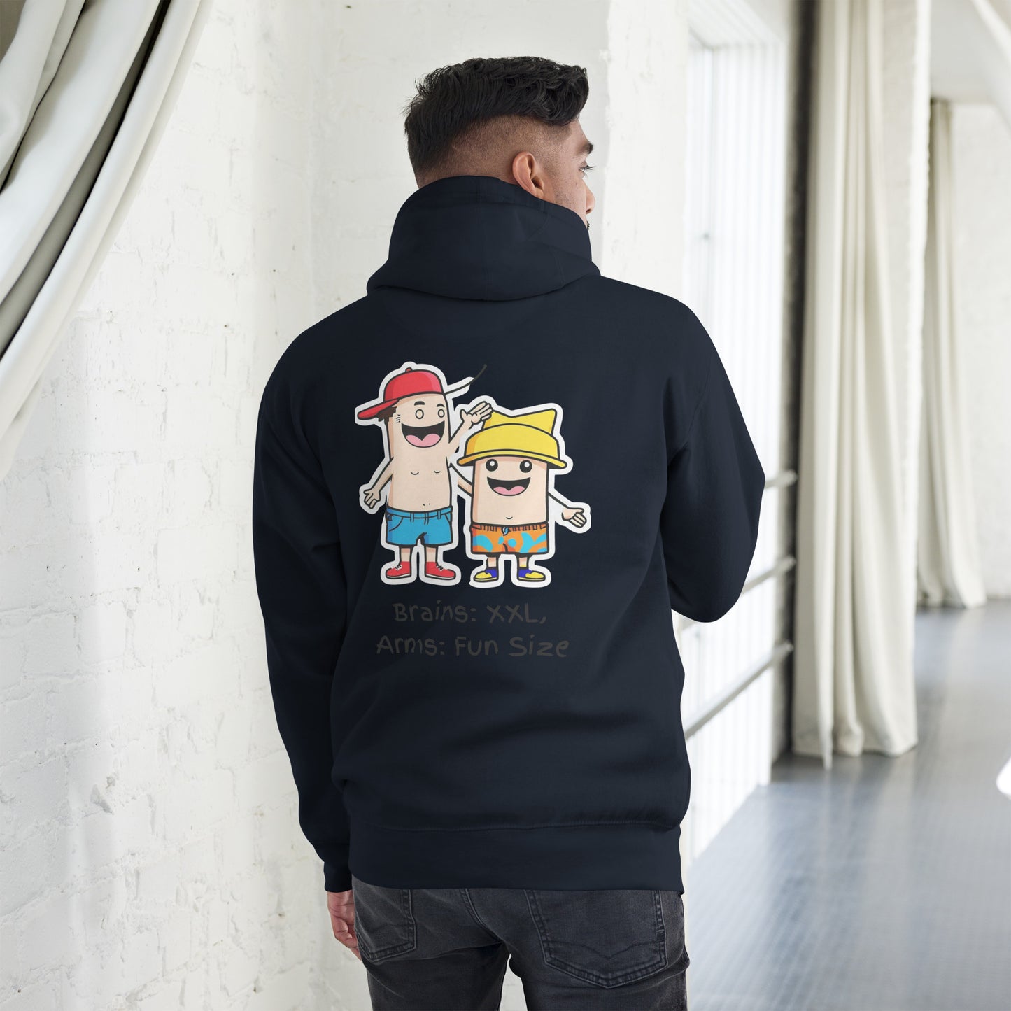 Big Brains, Small Gains Unisex Hoodie