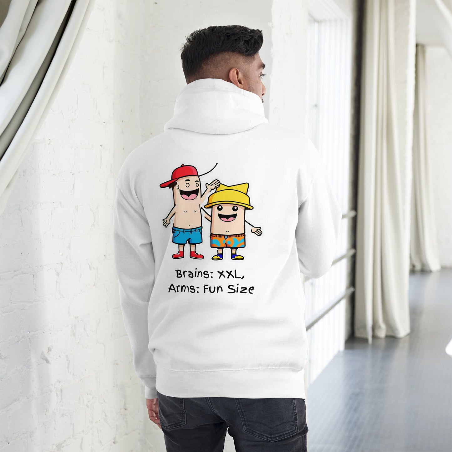 Big Brains, Small Gains Unisex Hoodie