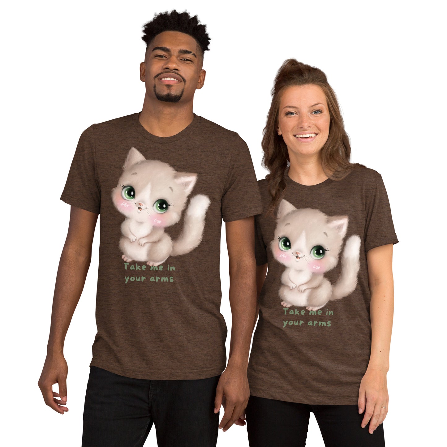 Purrfect Embrace Unisex Short sleeve T-shirt