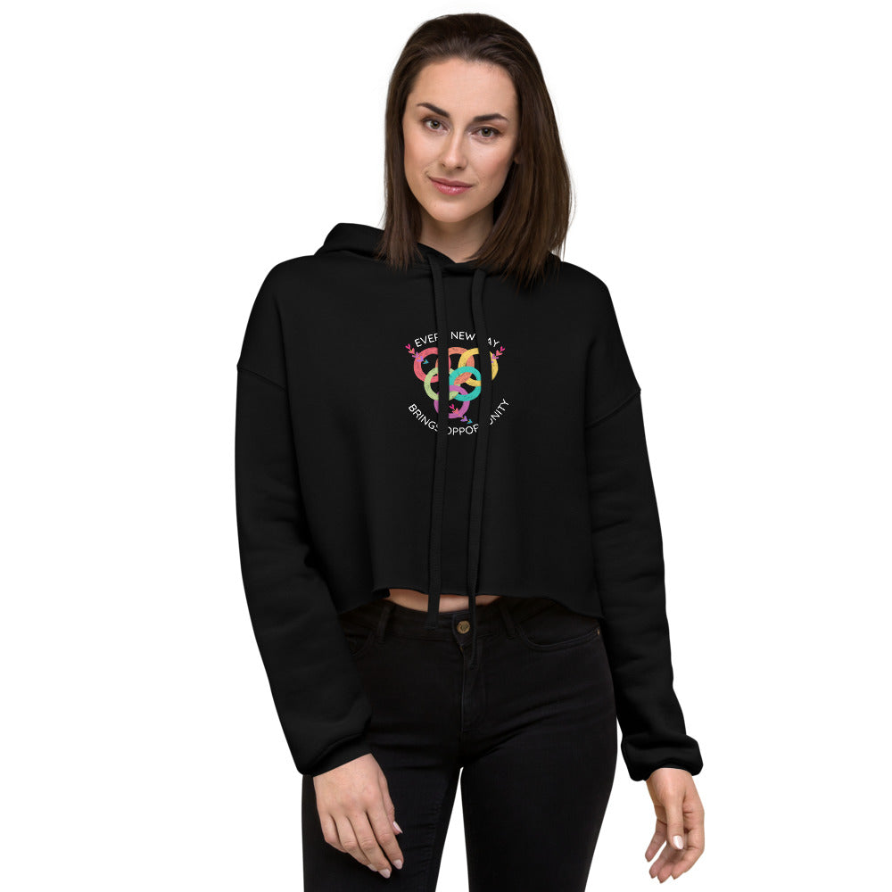 Opportunity Awaits Crop Hoodie