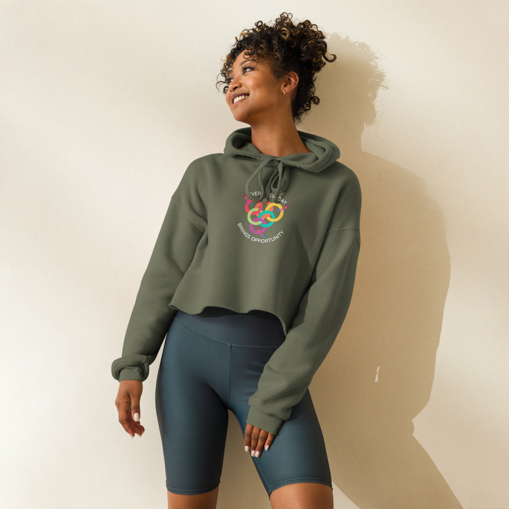 Opportunity Awaits Crop Hoodie