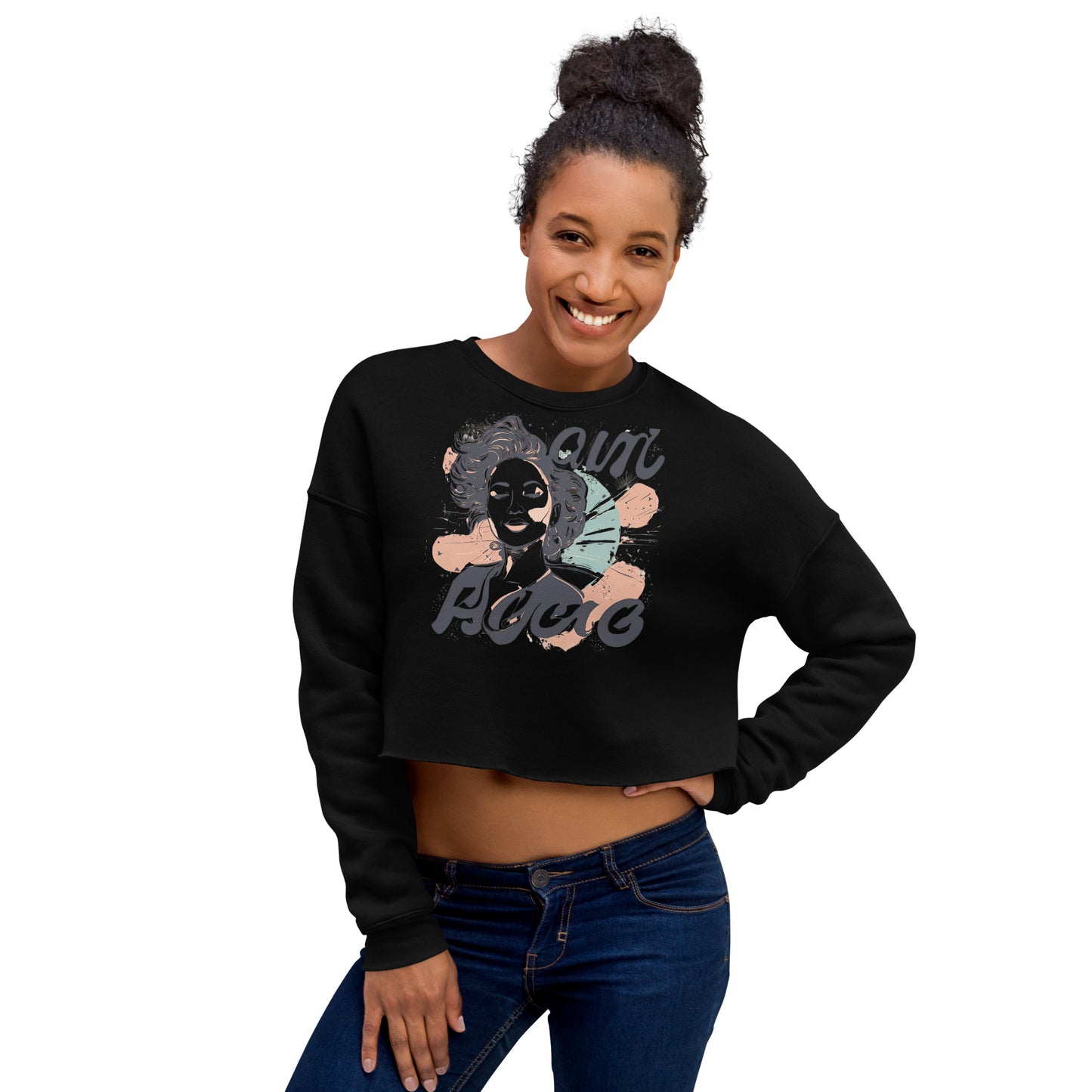 Words of Beauty Crop Sweatshirt