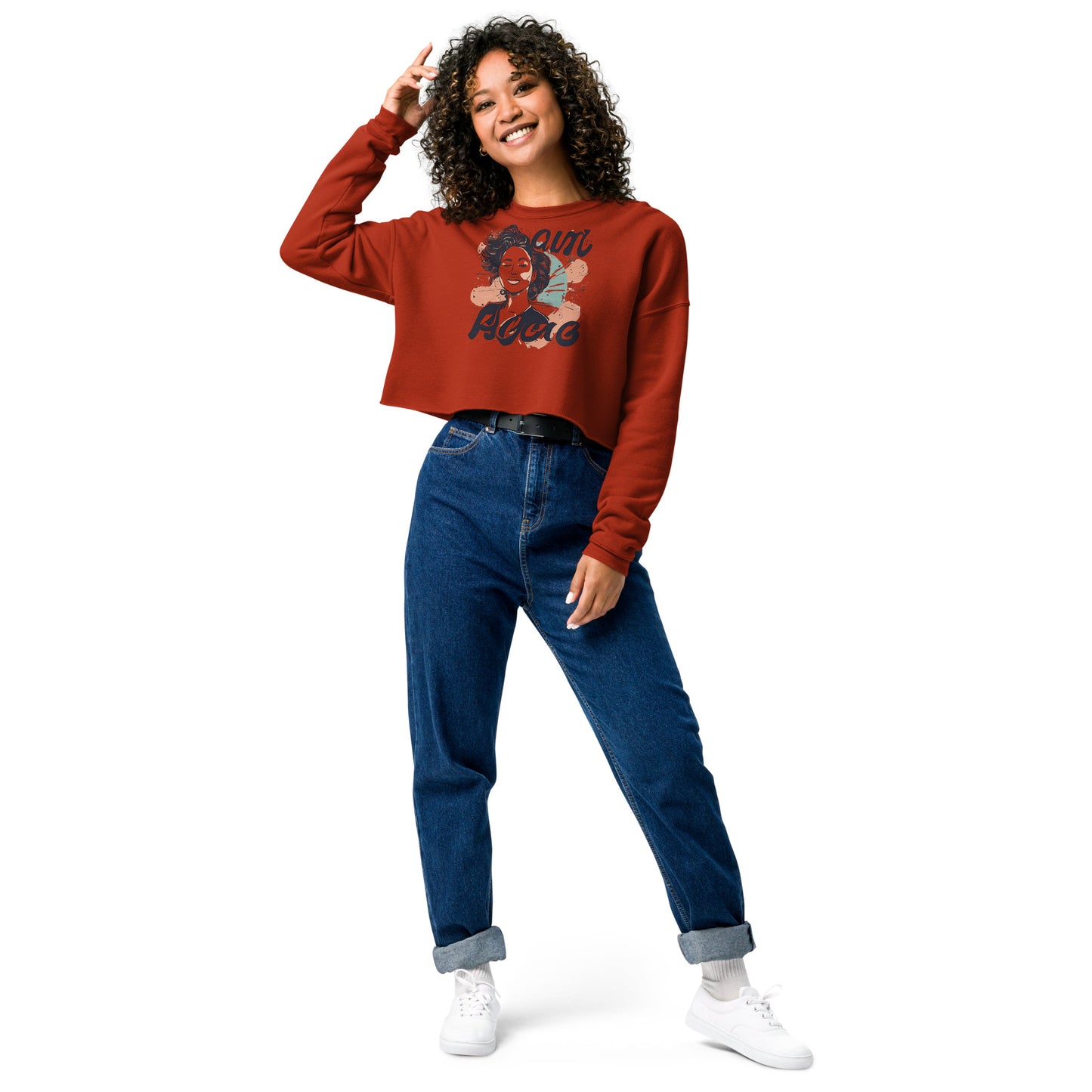 Words of Beauty Crop Sweatshirt