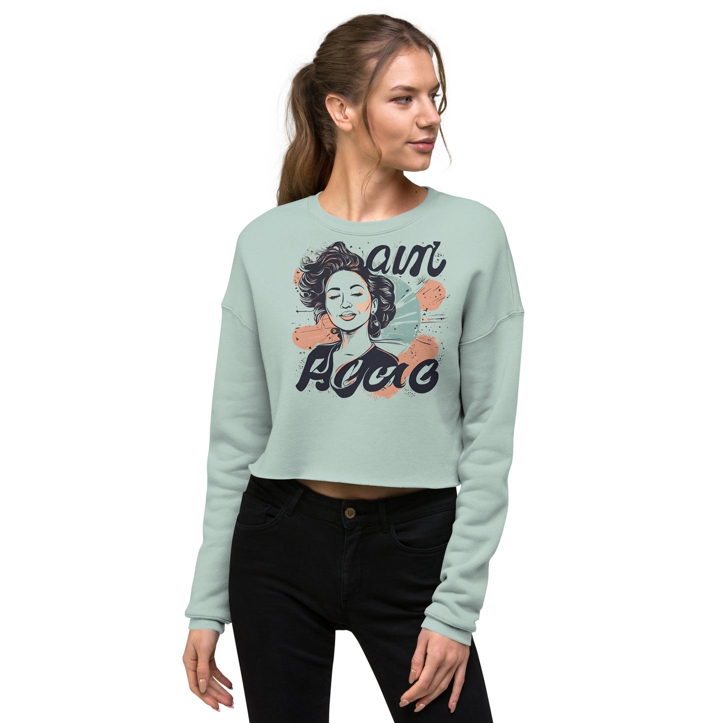 Words of Beauty Crop Sweatshirt