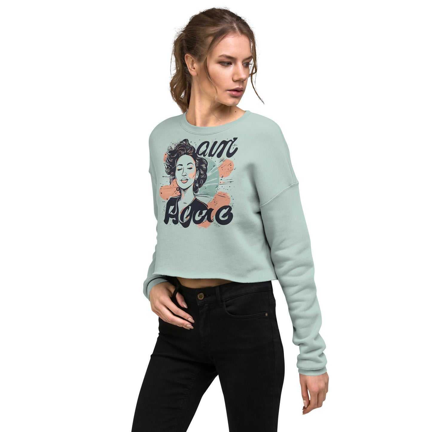 Words of Beauty Crop Sweatshirt