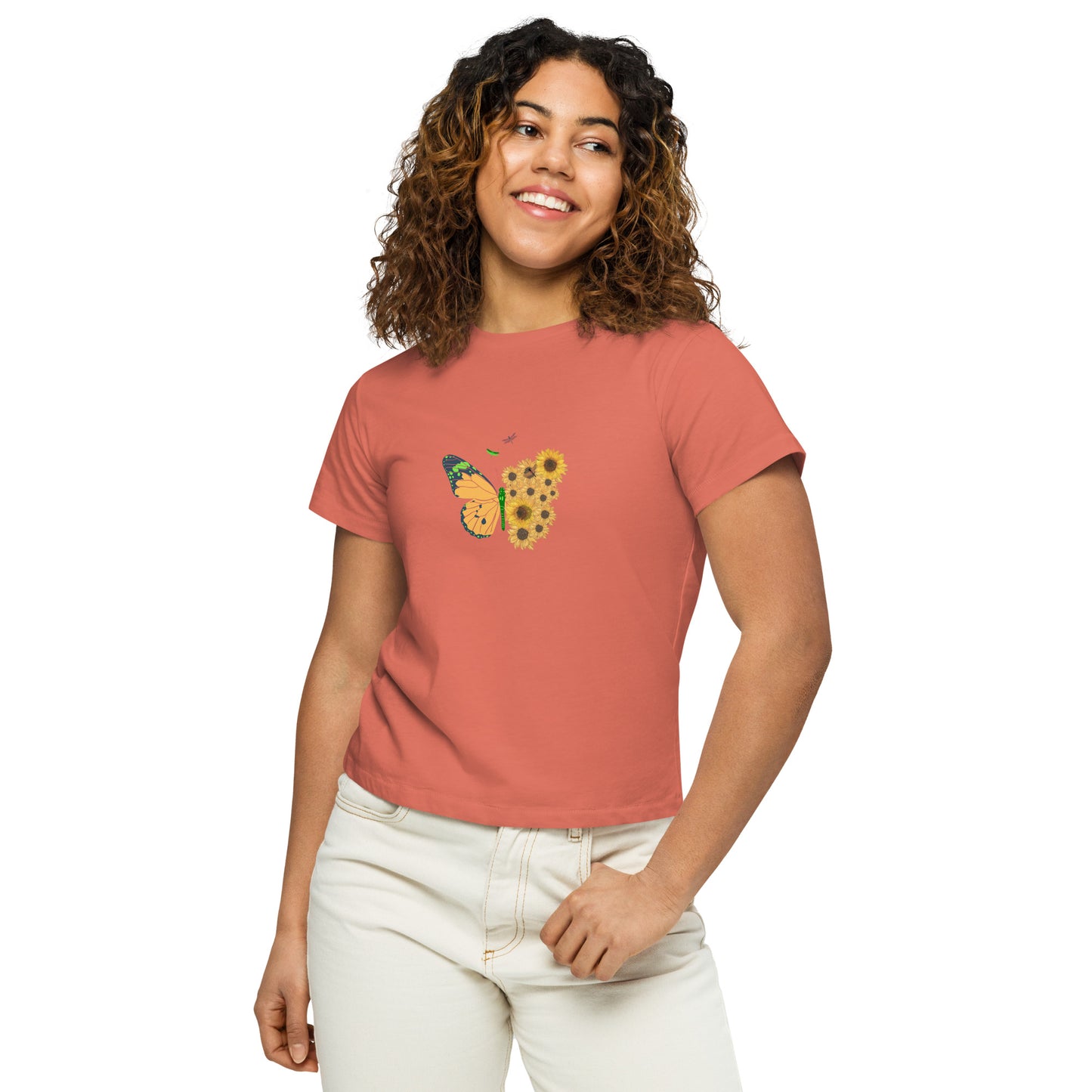 Winged Beauty Women’s high-waisted t-shirt