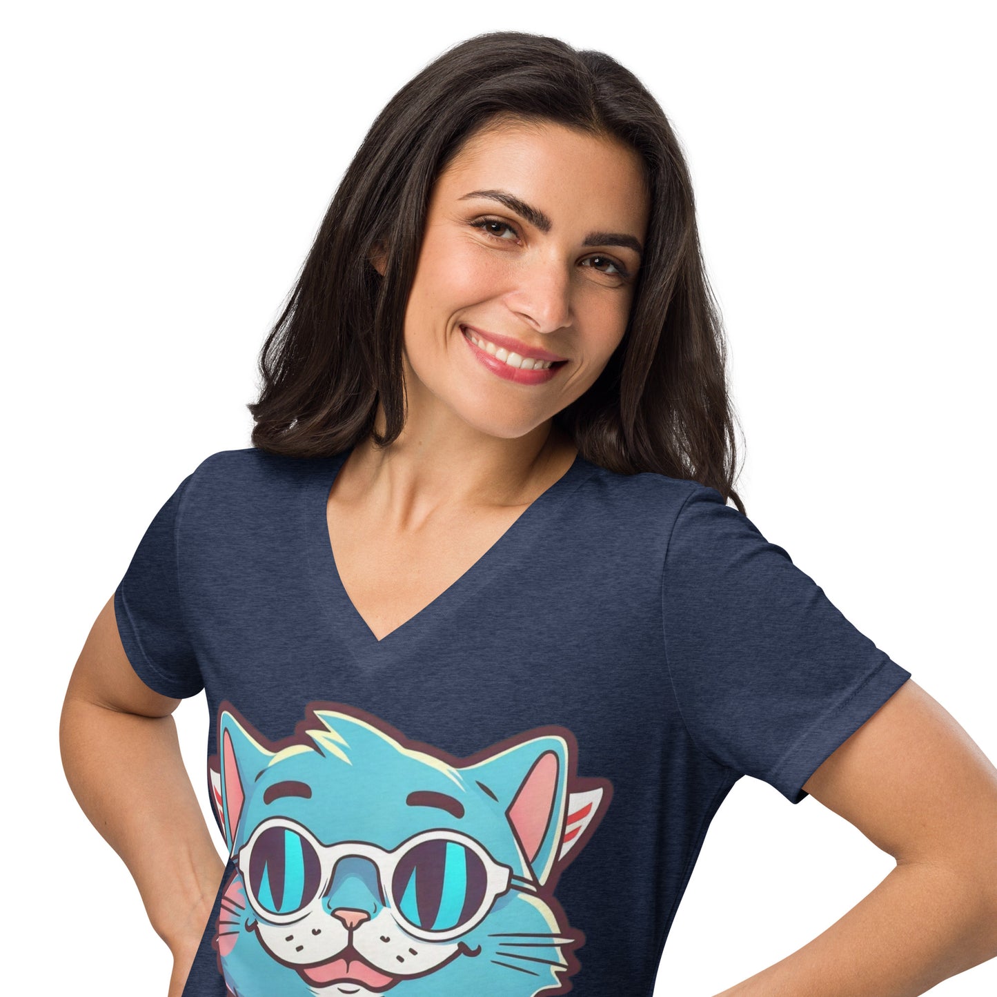 CEO of Cats Women’s relaxed v-neck t-shirt